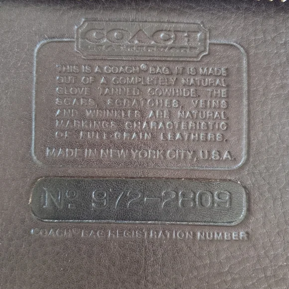 COACH BONNIE CASHIN "Watermelon Tote" Brown Leather Kiss Lock Bag, early 1970s. - Picture 8 of 14